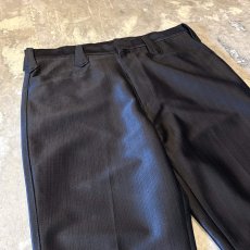 画像3: BLACK COLOR STRAIGHT SILHOUETTE WESTERN SLACKS / W33 / MADE IN USA (3)