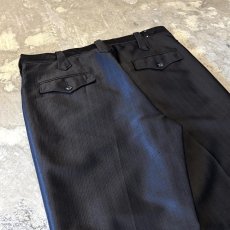 画像9: BLACK COLOR STRAIGHT SILHOUETTE WESTERN SLACKS / W33 / MADE IN USA (9)