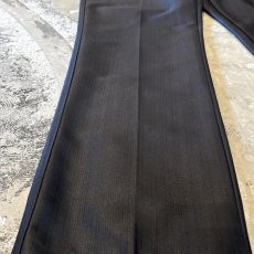 画像7: BLACK COLOR STRAIGHT SILHOUETTE WESTERN SLACKS / W33 / MADE IN USA (7)