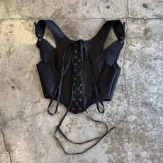 画像2: BACK LONG RIBBON LACE UP DESIGN CORSET / Ladies S~FREE(M) (2)
