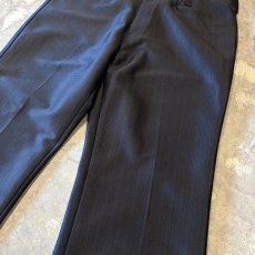 画像4: BLACK COLOR STRAIGHT SILHOUETTE WESTERN SLACKS / W33 / MADE IN USA (4)