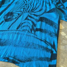 画像6: OLD BOTH SIDE ZEBRA BIG PRINTED S/S TEE / Mens XL (6)