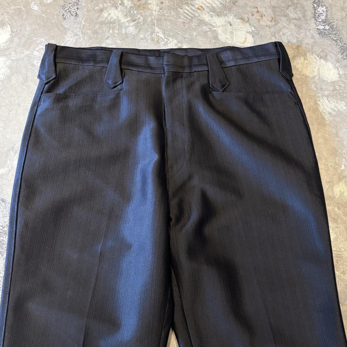 画像10: BLACK COLOR STRAIGHT SILHOUETTE WESTERN SLACKS / W33 / MADE IN USA (10)