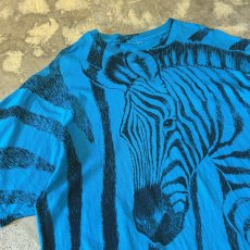 画像3: OLD BOTH SIDE ZEBRA BIG PRINTED S/S TEE / Mens XL (3)