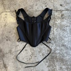 画像1: BACK LONG RIBBON LACE UP DESIGN CORSET / Ladies S~FREE(M) (1)