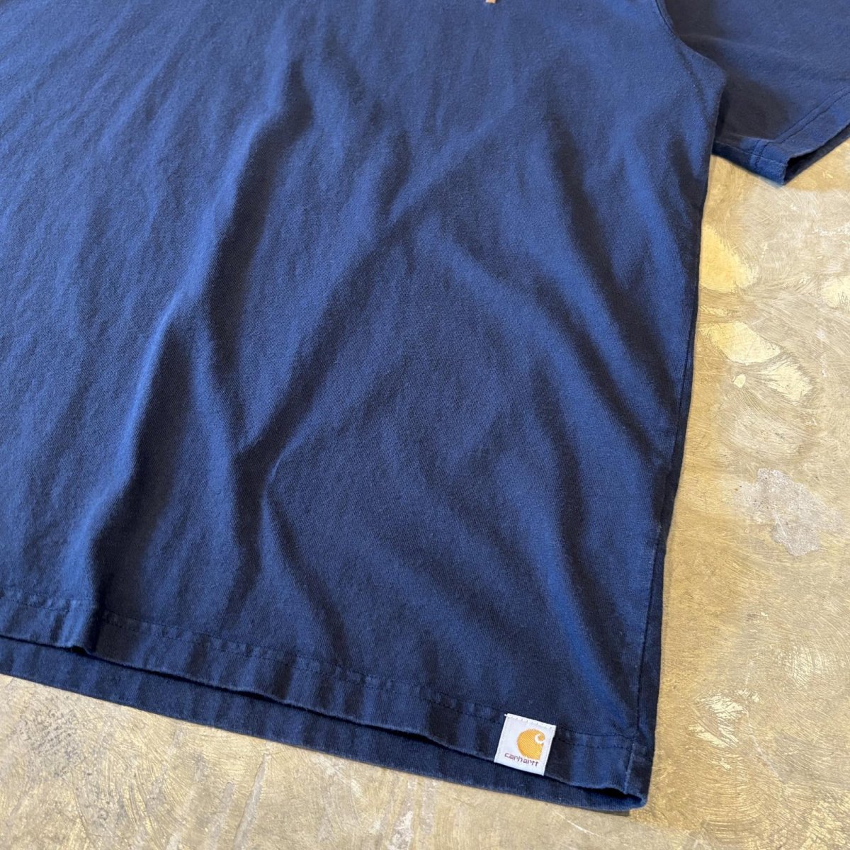 画像6: 【CARHARTT】LOGO EMBROIDERY NAVY S/S TEE / Mens L (6)