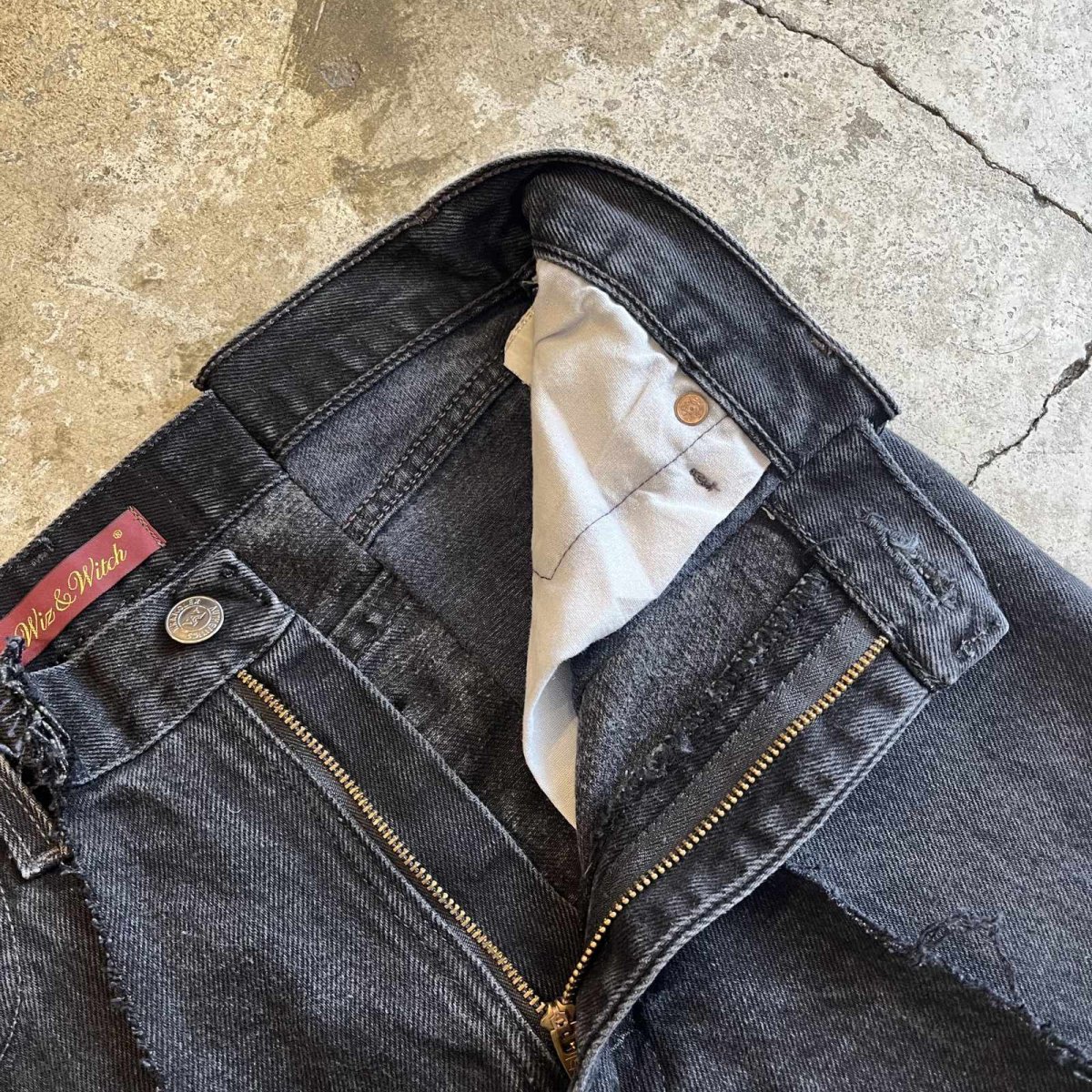 画像8: 【Wiz&Witch】 "TWINS" WIDE DENIM PANTS / W29 (8)