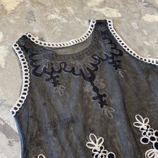 画像9: MONOCHROME LINE ART SHEER VEST / Mens S~M (9)