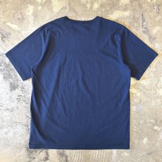 画像2: 【CARHARTT】LOGO EMBROIDERY NAVY S/S TEE / Mens L (2)