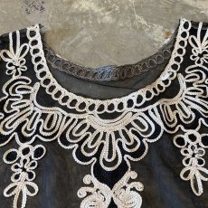 画像10: MONOCHROME LINE ART SHEER VEST / Mens S~M (10)