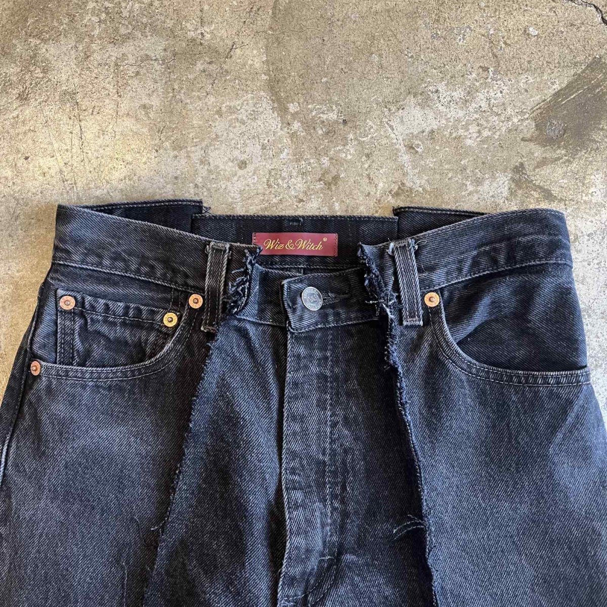 画像6: 【Wiz&Witch】 "TWINS" WIDE DENIM PANTS / W29 (6)
