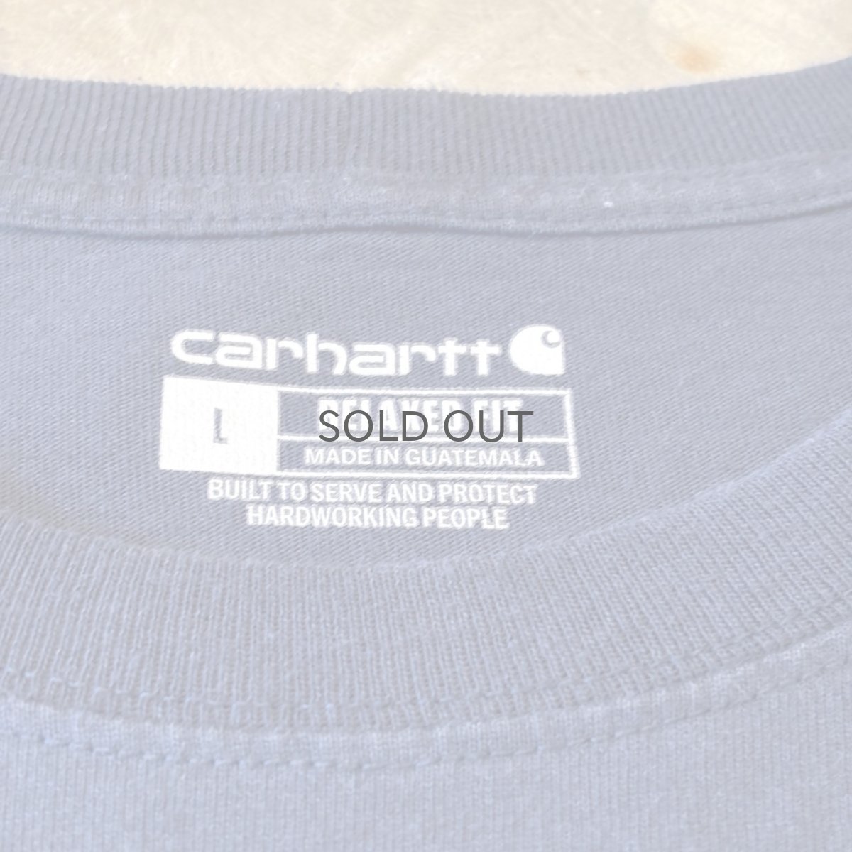画像10: 【CARHARTT】LOGO EMBROIDERY NAVY S/S TEE / Mens L (10)