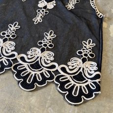 画像6: MONOCHROME LINE ART SHEER VEST / Mens S~M (6)