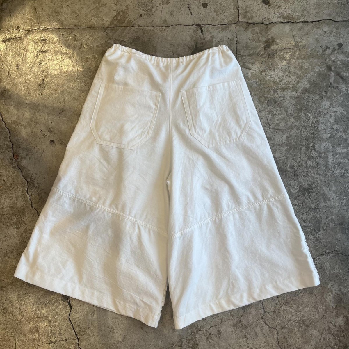 画像2: 【Wiz&Witch】"UNITED" EURO COTTON LINEN KNEE LACE SHORT PANTS / FREE~W34 (2)