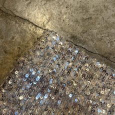 画像8: ALL OVER SEQUINS EMBROIDERY DESIGN SKIRT / W29~W34(M) (8)