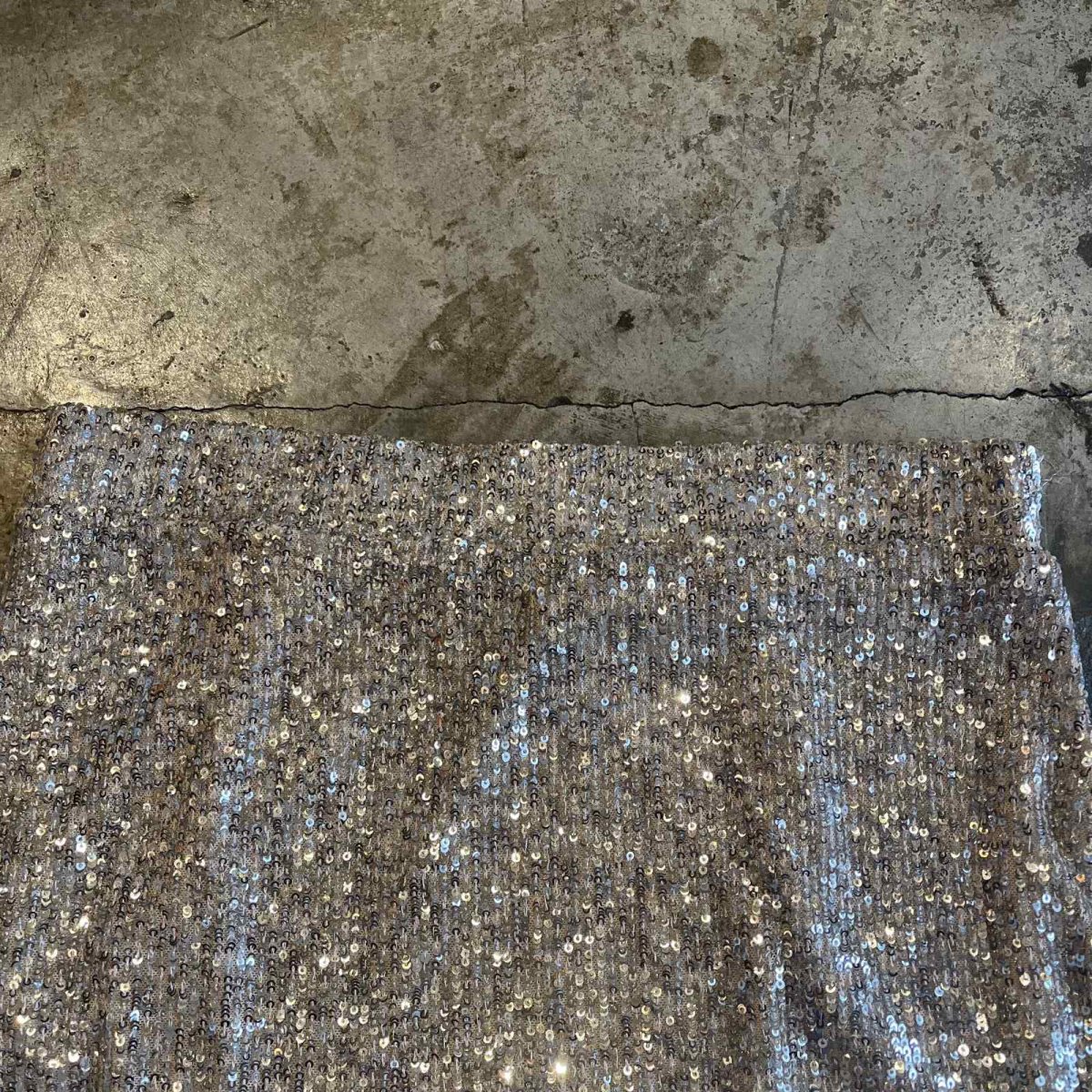 画像7: ALL OVER SEQUINS EMBROIDERY DESIGN SKIRT / W29~W34(M) (7)