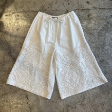 画像1: 【Wiz&Witch】"UNITED" EURO COTTON LINEN KNEE LACE SHORT PANTS / FREE~W34 (1)