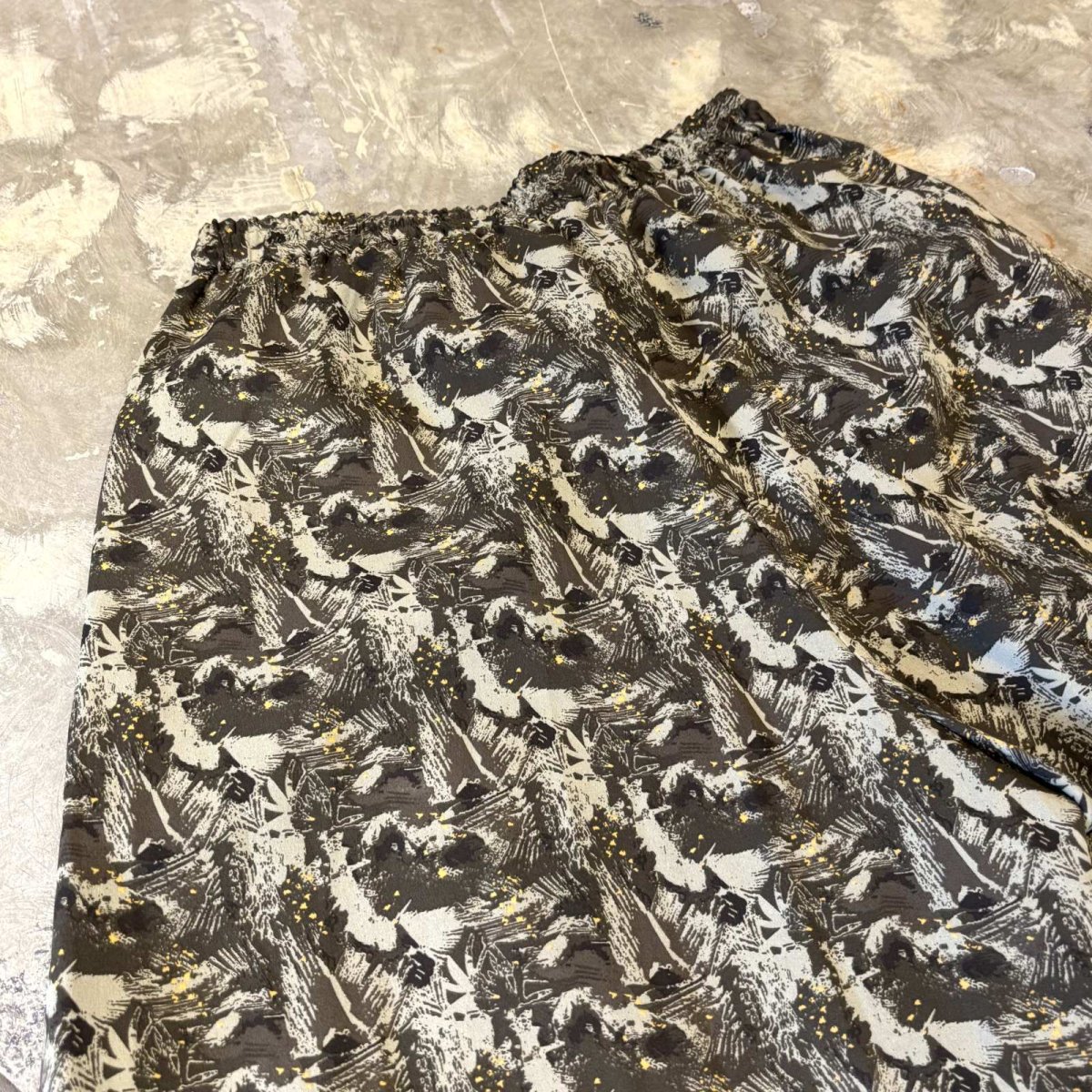画像9: ALL OVER PATTERN WIDE SILHOUETTE SHORTS / ~W36 (9)
