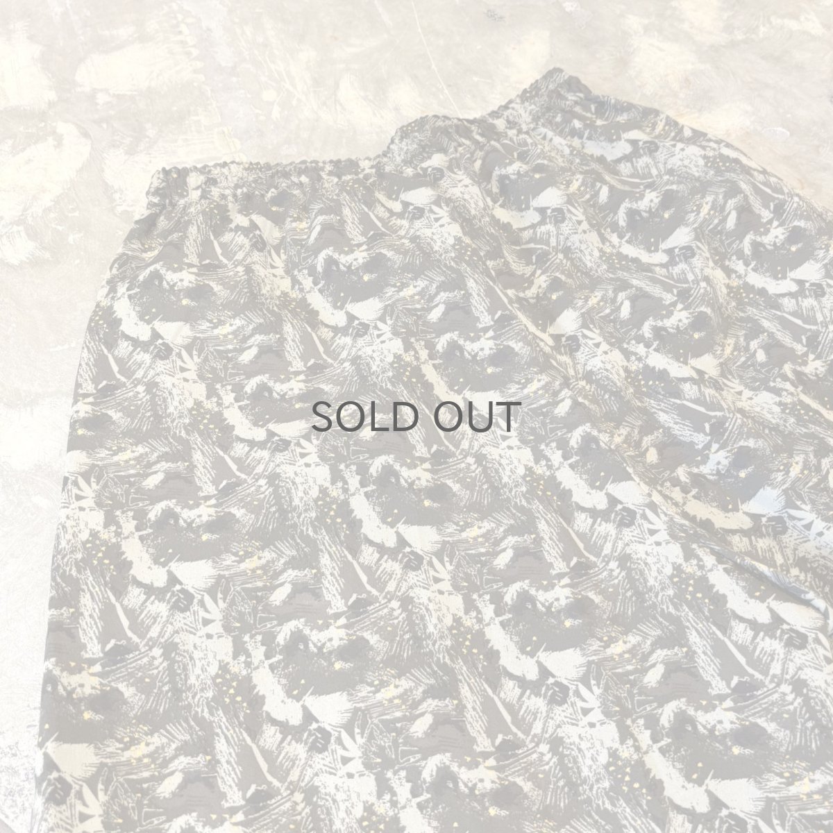 画像9: ALL OVER PATTERN WIDE SILHOUETTE SHORTS / ~W36 (9)