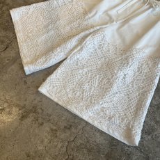 画像4: 【Wiz&Witch】"UNITED" EURO COTTON LINEN KNEE LACE SHORT PANTS / FREE~W34 (4)