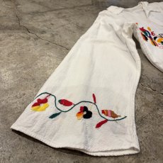 画像7: COLOR POINT EMBROIDERY DESIGN SHIRT / Ladies M (7)