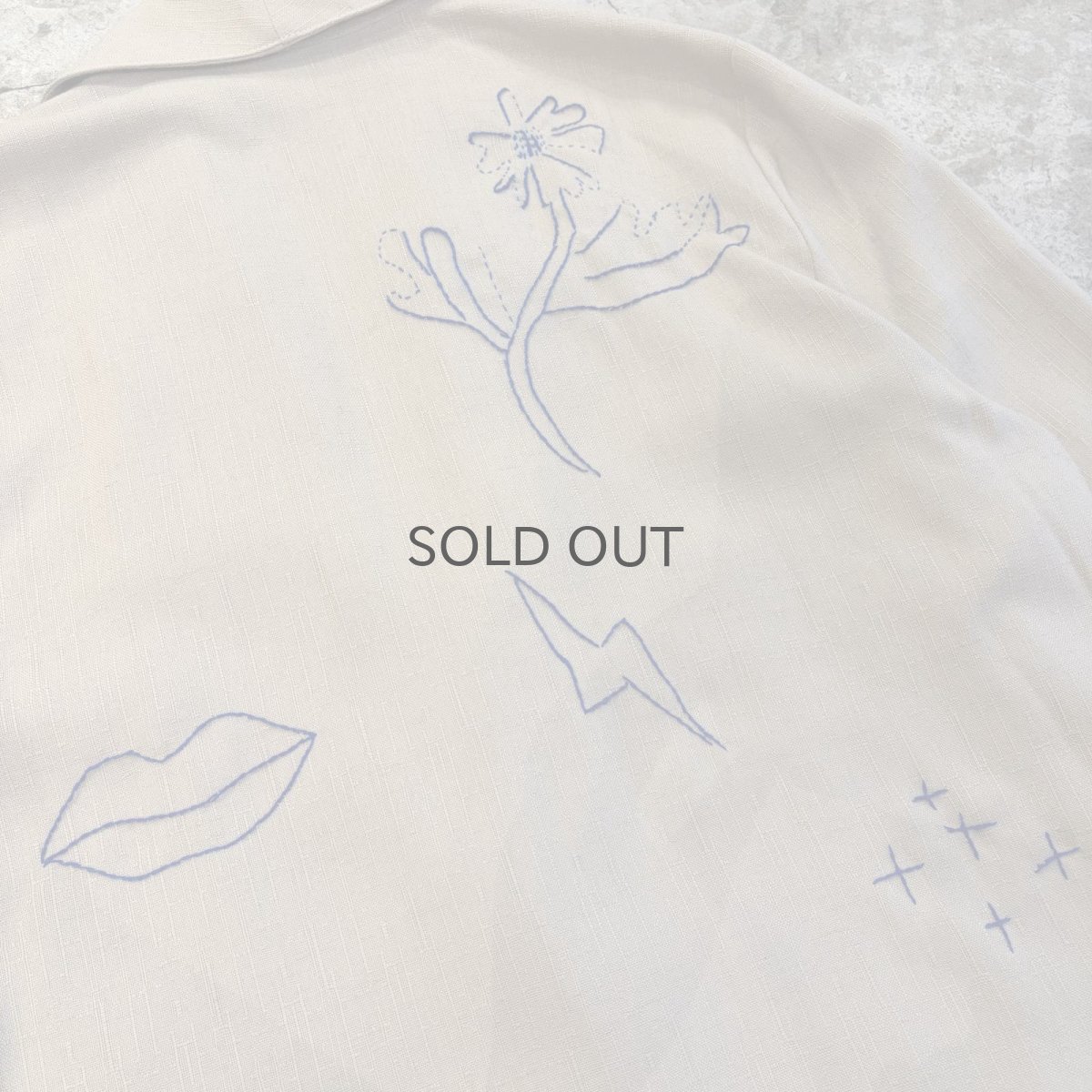 画像8: ART DESIGN HAND STITCH EMBROIDERY PATTERN JACKET / Ladies L (8)