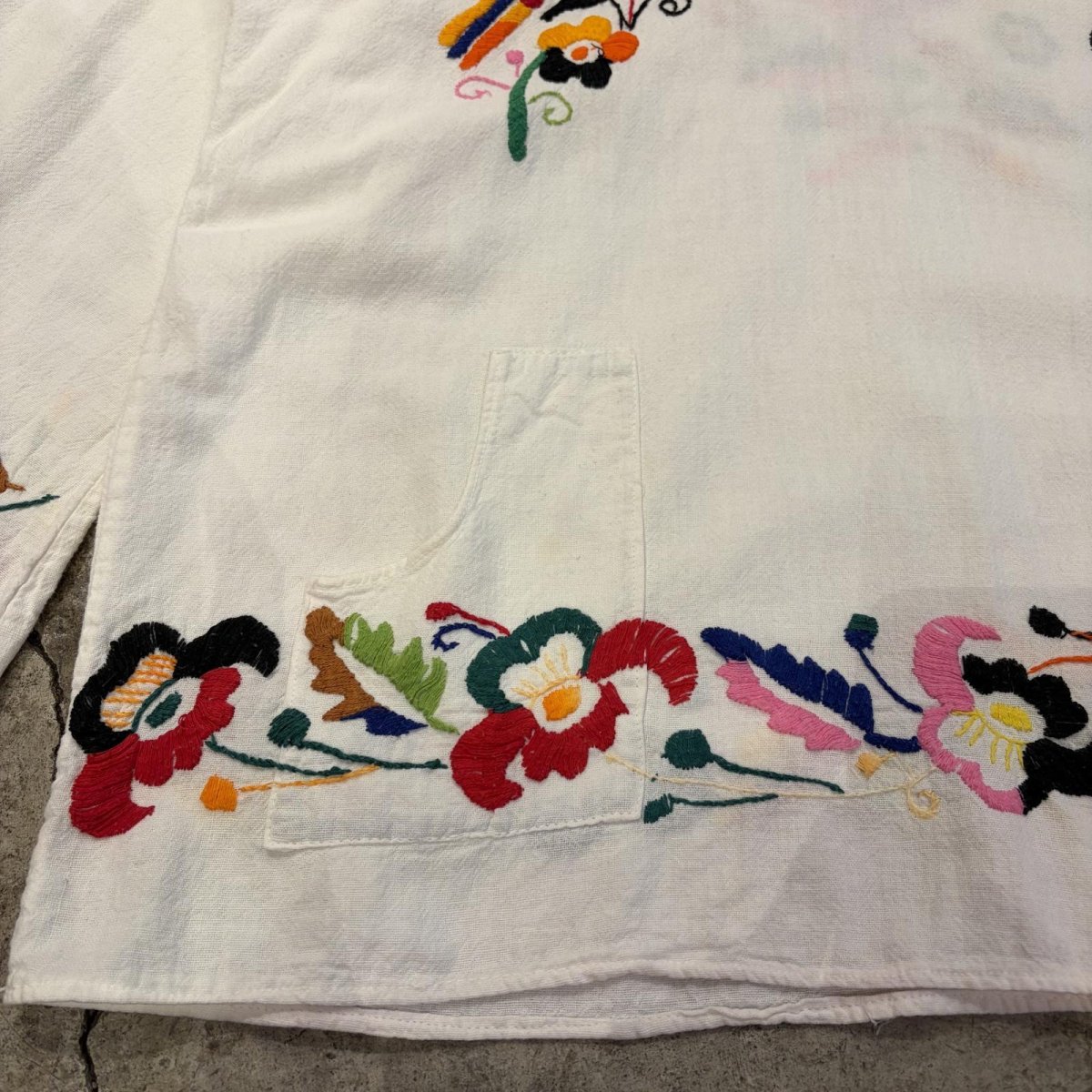 画像6: COLOR POINT EMBROIDERY DESIGN SHIRT / Ladies M (6)