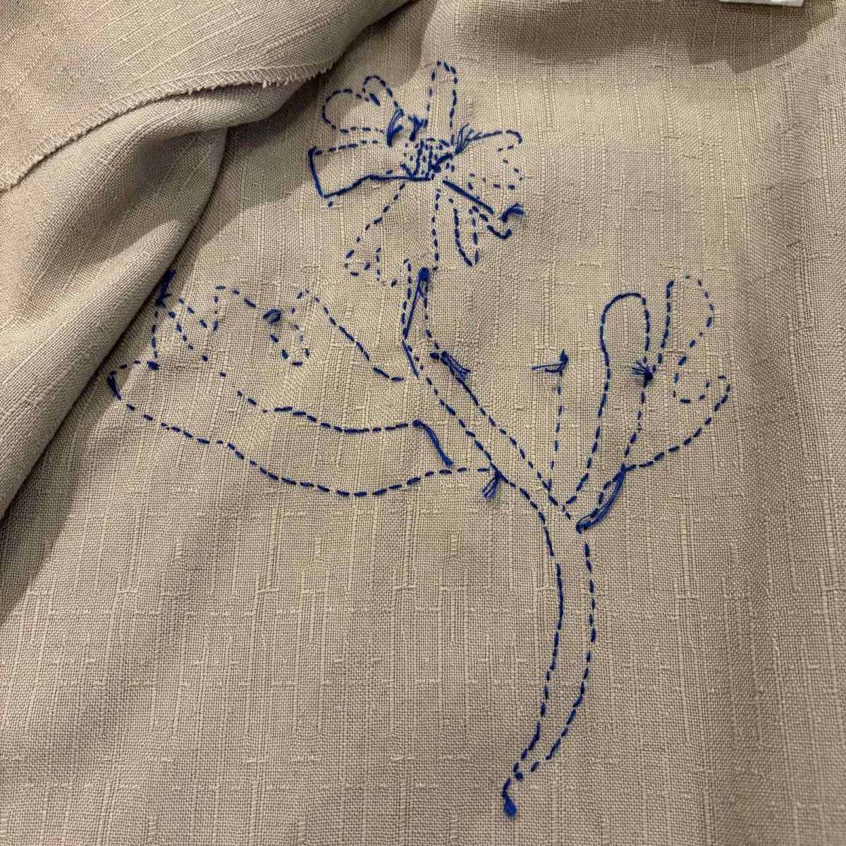 画像9: ART DESIGN HAND STITCH EMBROIDERY PATTERN JACKET / Ladies L (9)