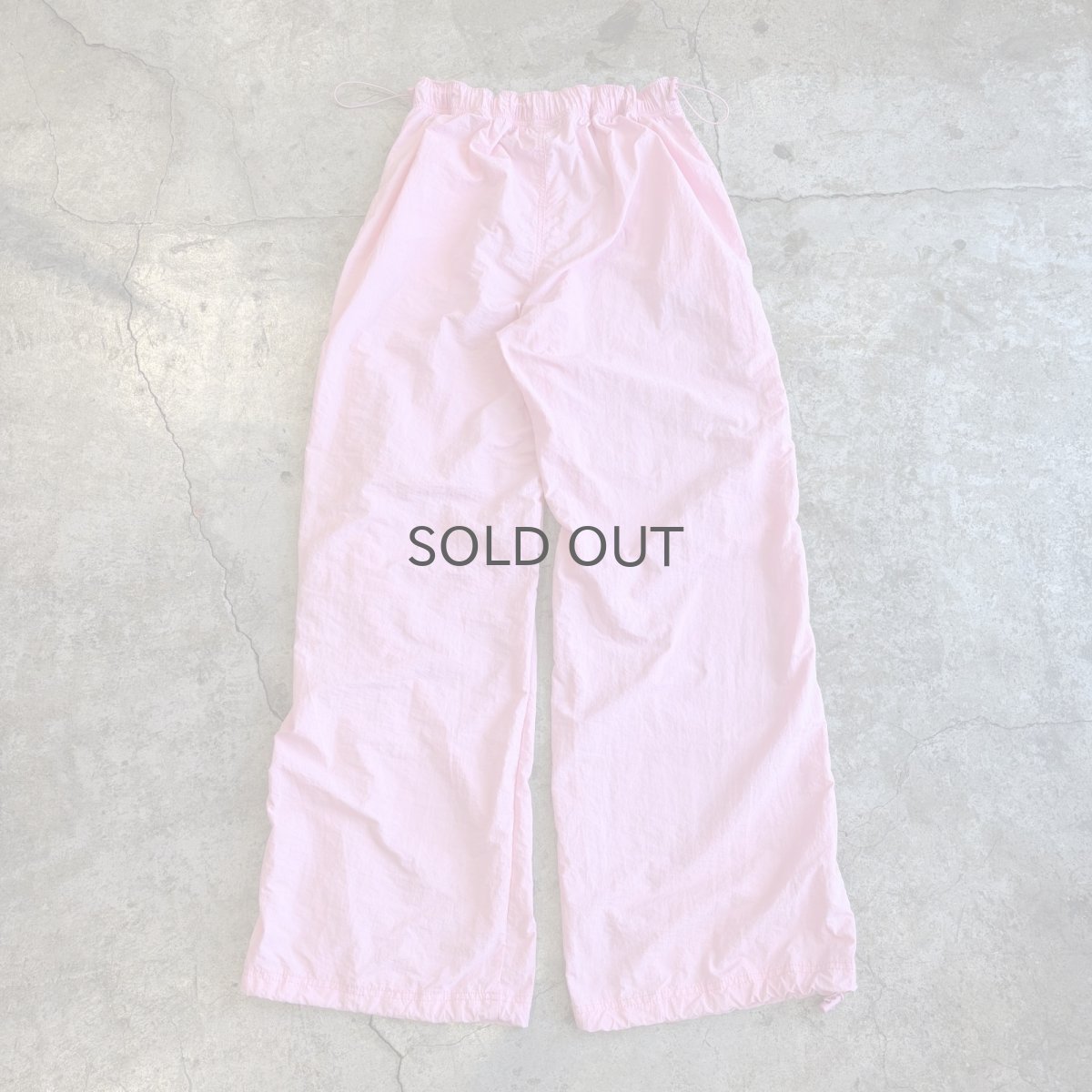 画像2: 4 DRAW CORD PINK COLOR DESIGN PANTS / FREE~W39 (2)