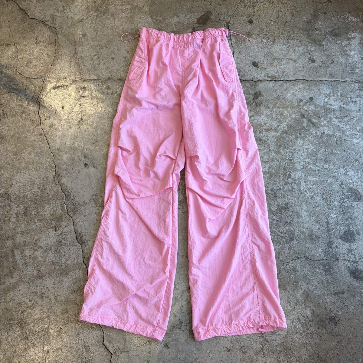 画像1: 4 DRAW CORD PINK COLOR DESIGN PANTS / FREE~W39 (1)