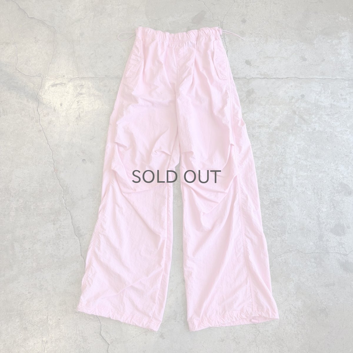 画像1: 4 DRAW CORD PINK COLOR DESIGN PANTS / FREE~W39 (1)