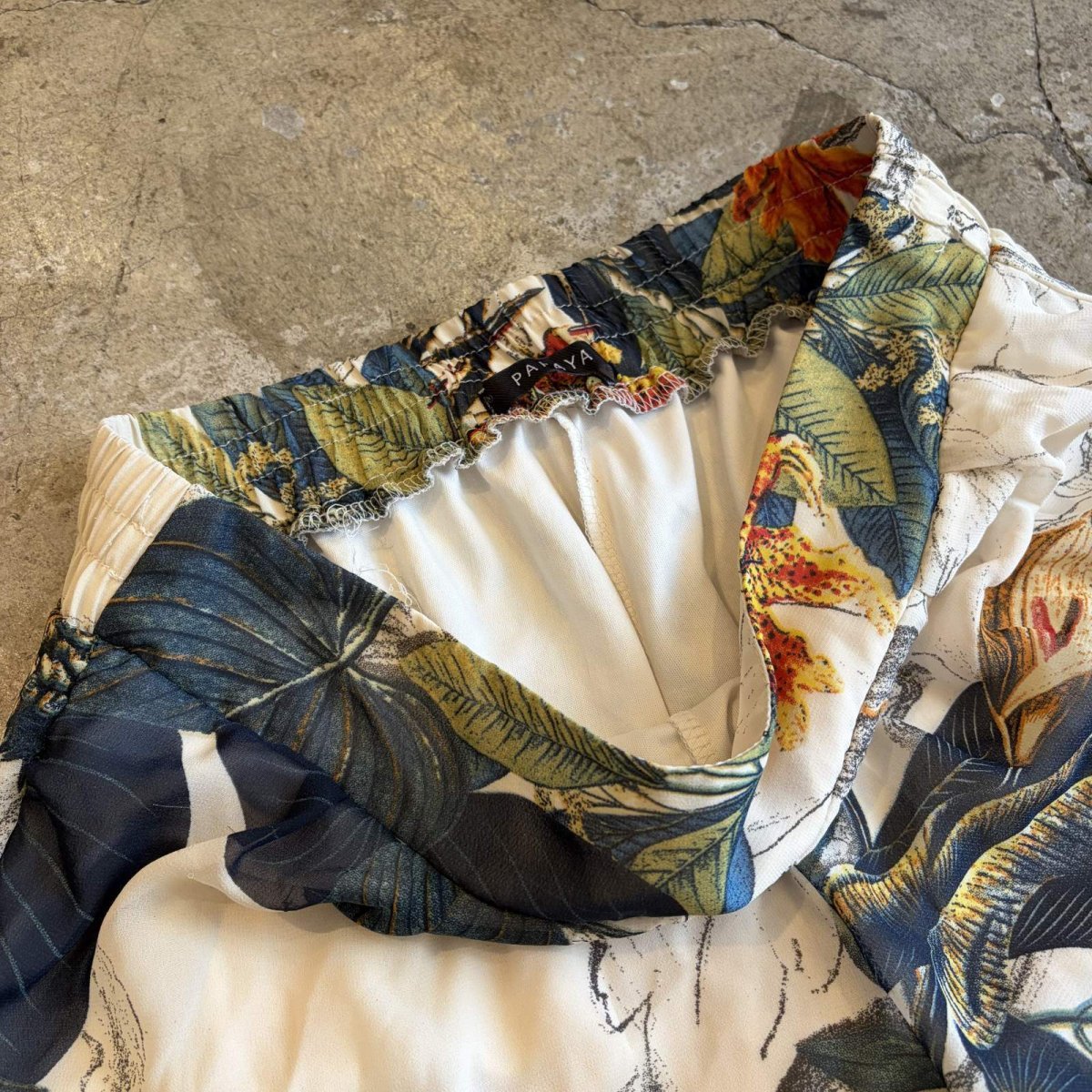 画像6: BOTANICAL ALL OVER PATTERN WIDE PANTS / W28~W35 (6)