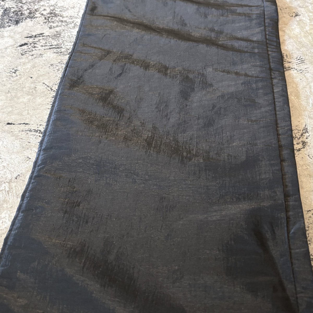 画像7: BLACK COLOR STRAIGHT SILHOUETTE NYLON PANTS / W33 (7)