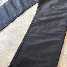 画像6: BLACK COLOR STRAIGHT SILHOUETTE NYLON PANTS / W33 (6)