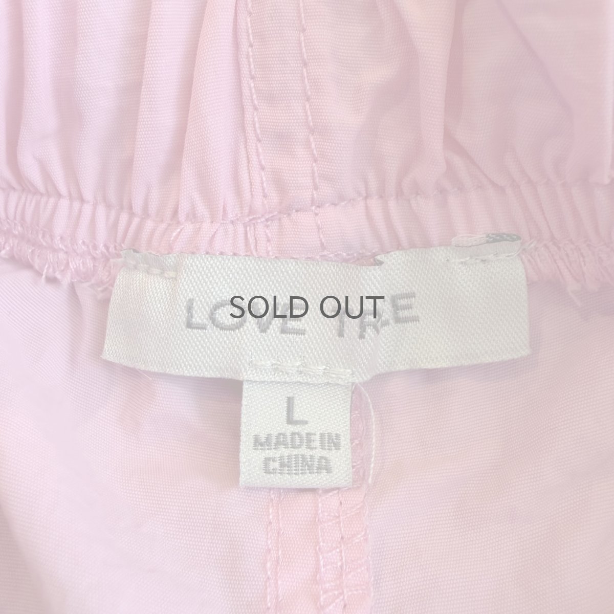 画像10: 4 DRAW CORD PINK COLOR DESIGN PANTS / FREE~W39 (10)