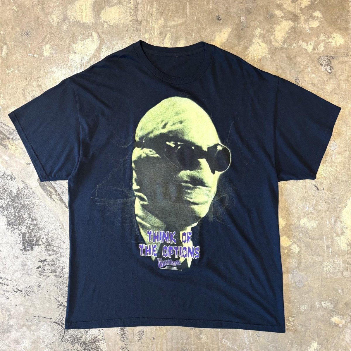 画像1: "THE INVISIBLE MAN" FRONT PRINTED S/S TEE / Mens XL (1)