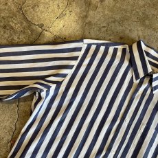 画像10: 【YSL】STRIPE PATTERN ONE POCKET DESIGN L/S SHIRT / Ladies XL(42) / MADE IN FRANCE (10)