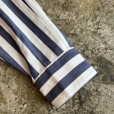画像6: 【YSL】STRIPE PATTERN ONE POCKET DESIGN L/S SHIRT / Ladies XL(42) / MADE IN FRANCE (6)
