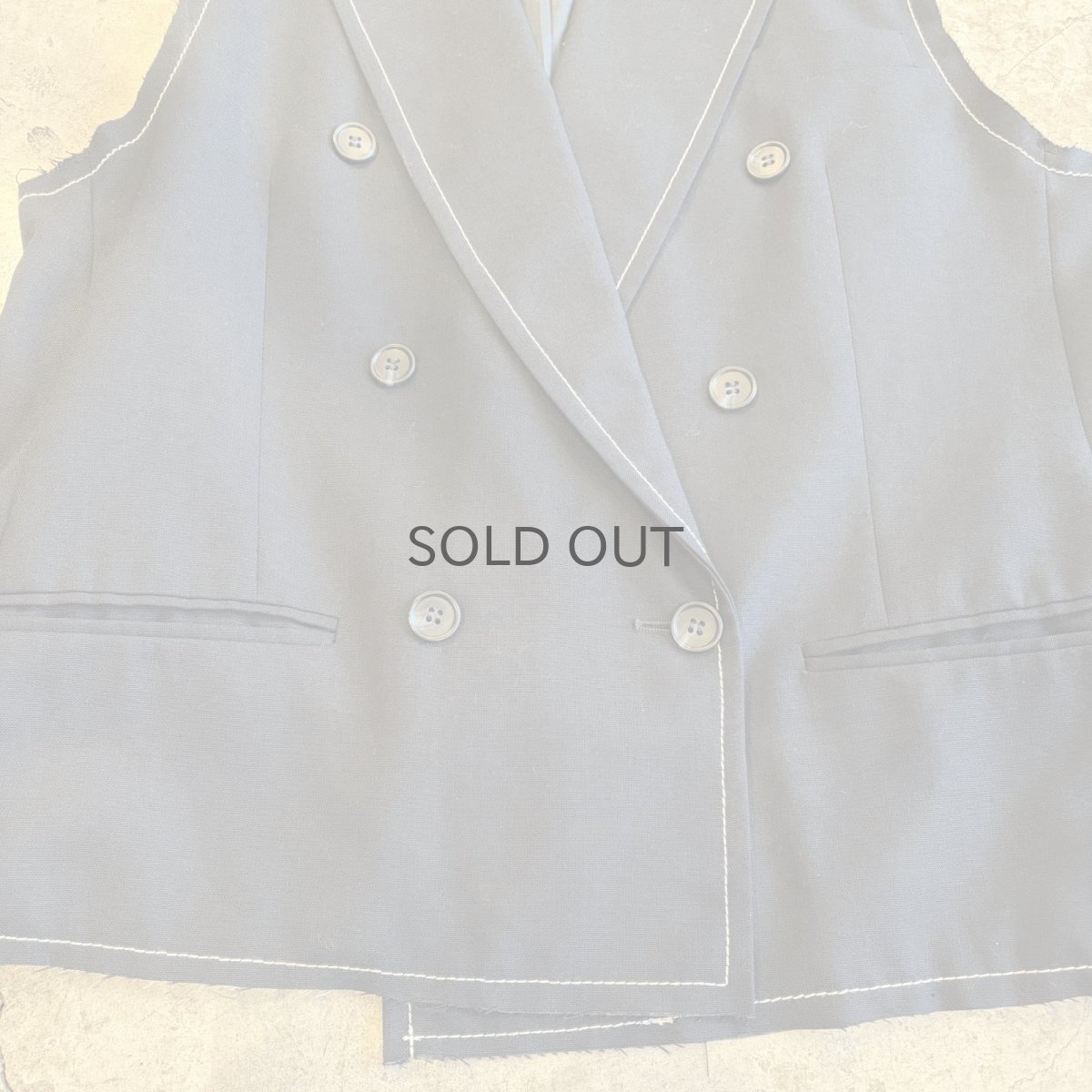 画像5: 【Wiz&Witch】"OUT STITCH" DOUBLE TAILOR VEST / OS (5)