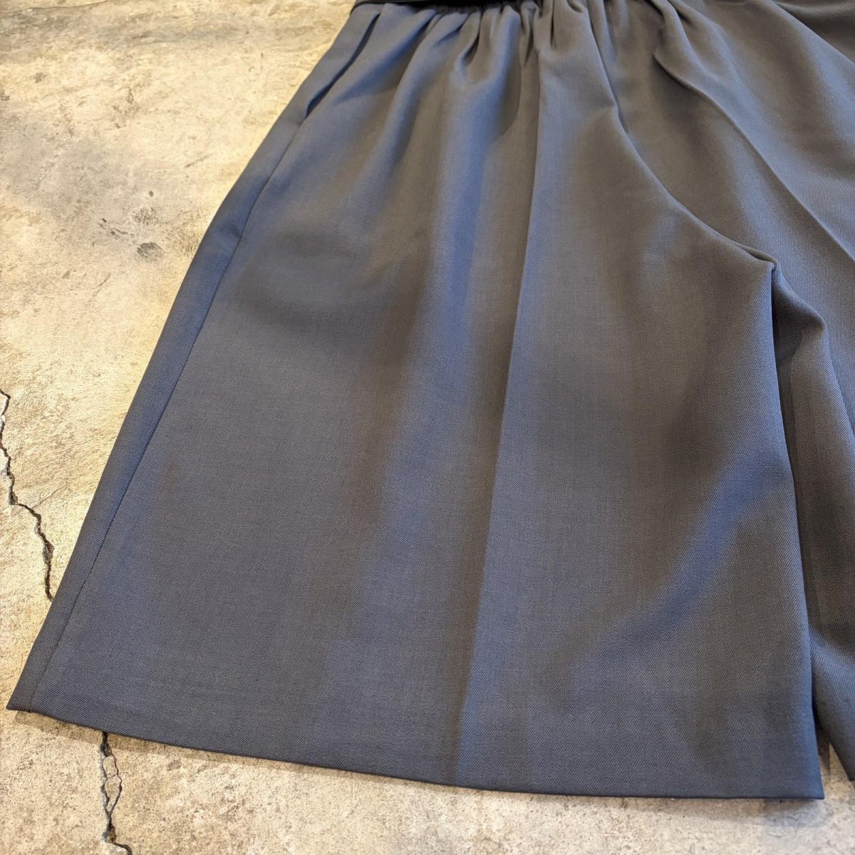 画像8: BELT DESIGN SLACKS BERMUDA PANTS / FREE~W30 (8)