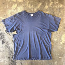 画像1: 90's BLUE COLOR CRASH DAMAGE S/S TEE / Mens XL (1)