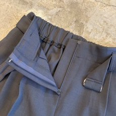 画像6: BELT DESIGN SLACKS BERMUDA PANTS / FREE~W30 (6)