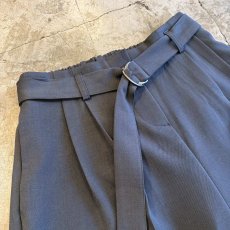 画像3: BELT DESIGN SLACKS BERMUDA PANTS / FREE~W30 (3)