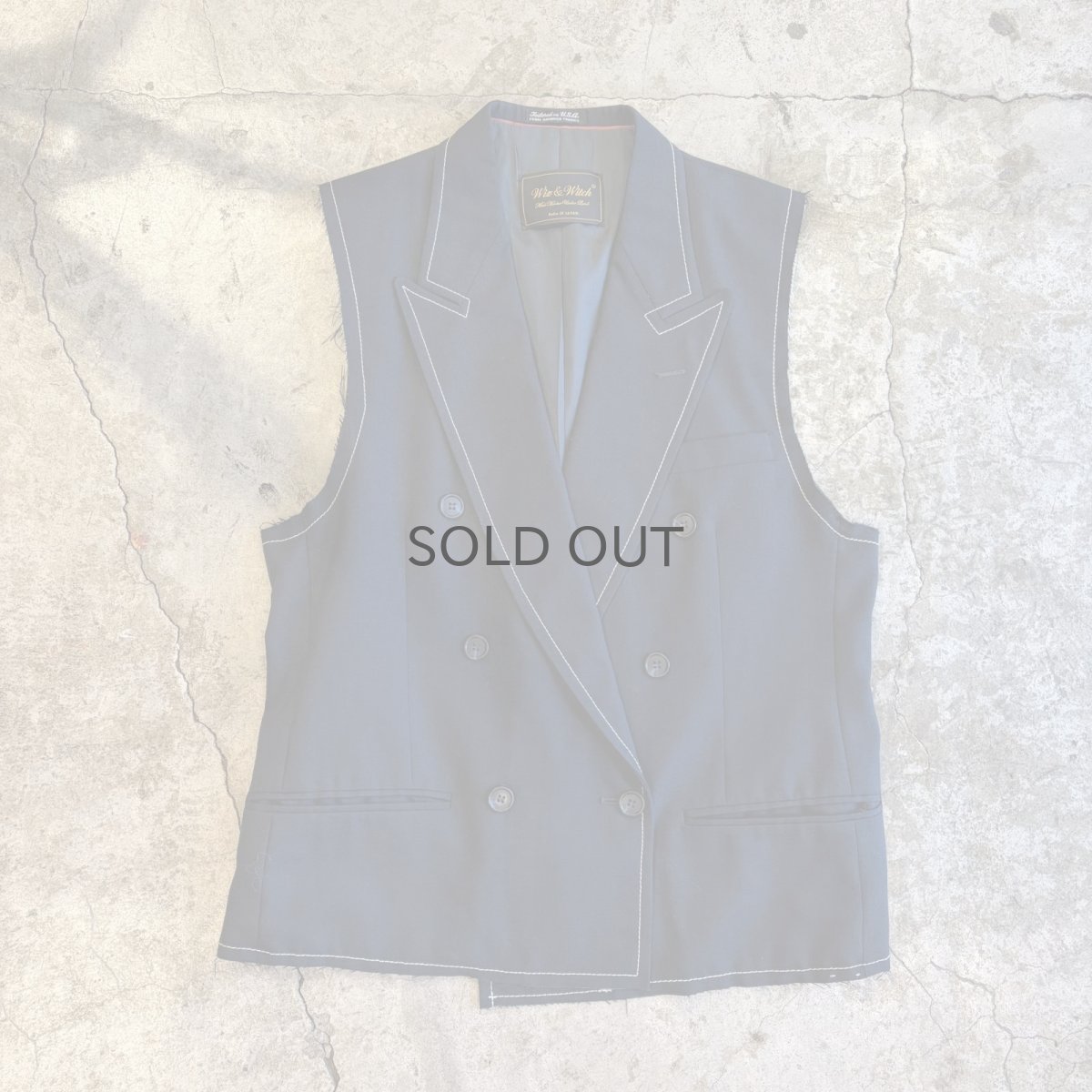 画像1: 【Wiz&Witch】"OUT STITCH" DOUBLE TAILOR VEST / OS (1)