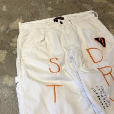 画像3: 【Wiz&Witch】"ONE OFF LIMITED" EMBROIDERY PAINTER PANTS / W32 (3)
