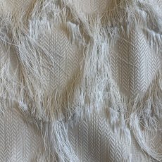 画像9: IVORY COLOR ALL OVER FRINGE DESIGN S/S TOPS / Ladies M (9)