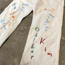 画像6: 【Wiz&Witch】"ONE OFF LIMITED" EMBROIDERY PAINTER PANTS / W32 (6)