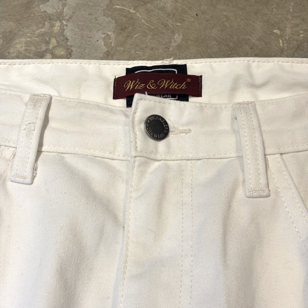 画像11: 【Wiz&Witch】"ONE OFF LIMITED" EMBROIDERY PAINTER PANTS / W32 (11)