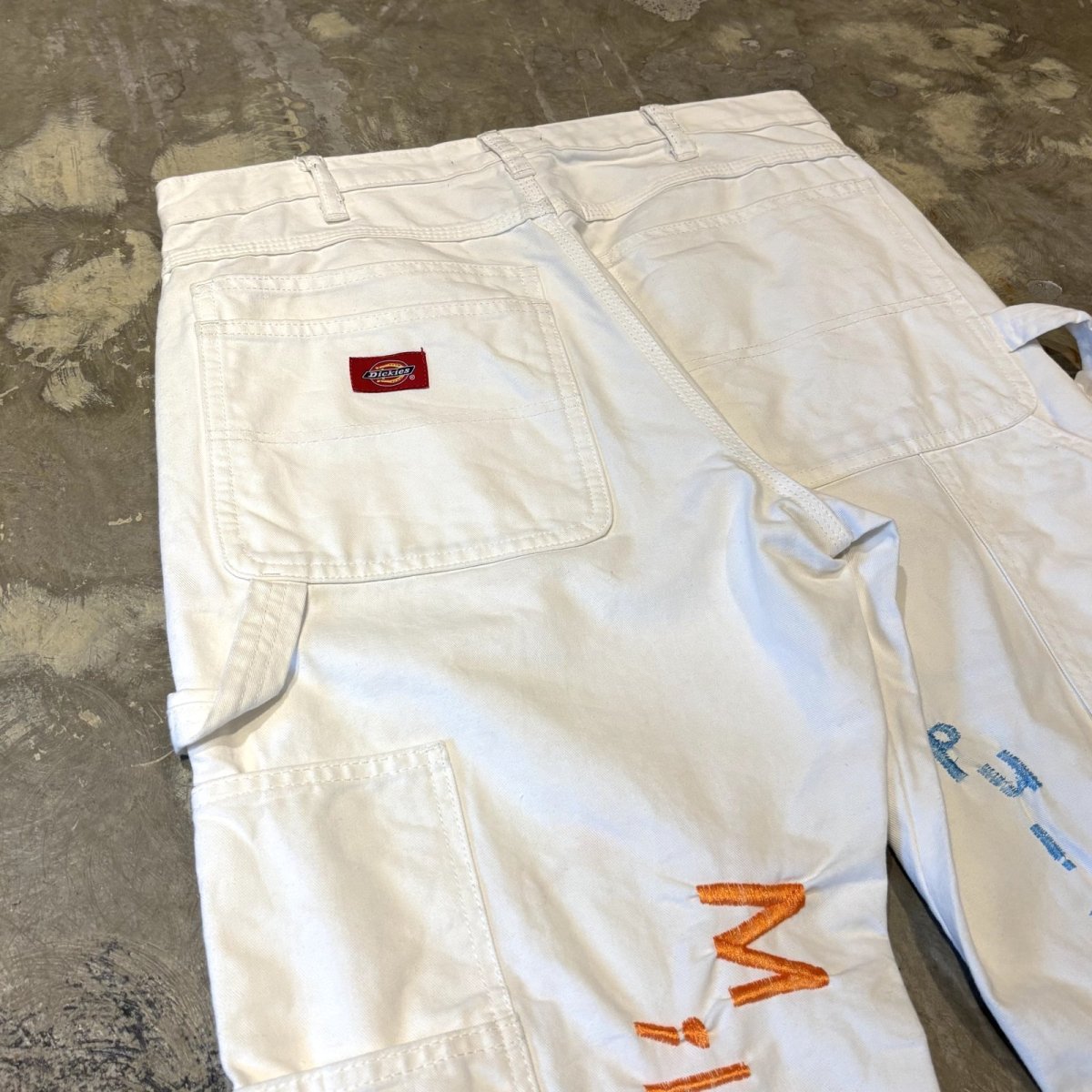画像9: 【Wiz&Witch】"ONE OFF LIMITED" EMBROIDERY PAINTER PANTS / W32 (9)