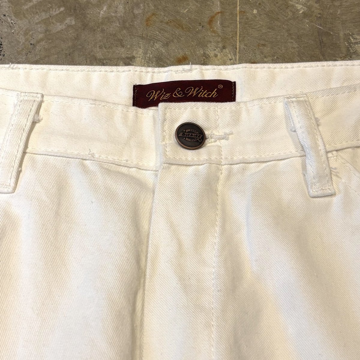 画像10: 【Wiz&Witch】"ONE OFF LIMITED" EMBROIDERY PAINTER PANTS / W32 (10)